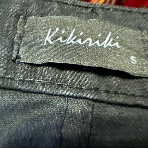 Kikiriki Black Denim Pants with Neon License Plates - Picture 2 of 4